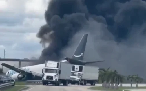 Accidente aéreo en Miami: un avión se estrella en el aeropuerto internacional