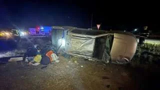 Accidente en la ruta: un trabajador expulsado del vehículo por no usar cinturón