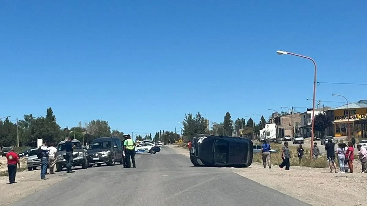 Accidente múltiple en el acceso a Zapala: tres vehículos colisionaron