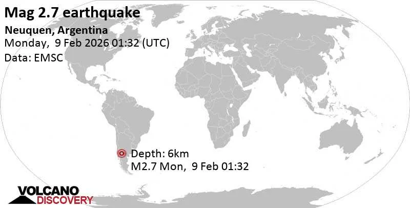 Actividad sísmica reciente en Zapala genera preocupación entre los vecinos