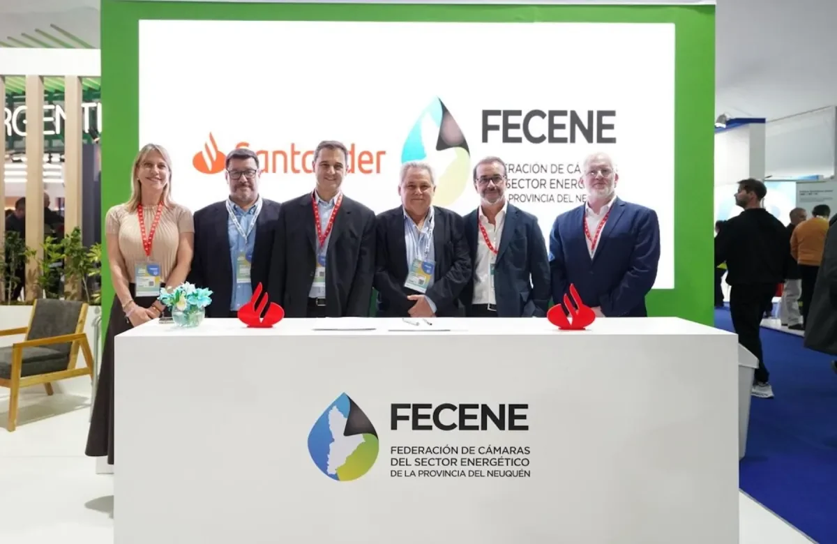 Acuerdo entre FECENE y Santander impulsa apoyo a pymes en Vaca Muerta