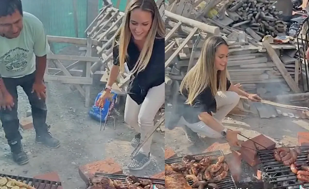Albañiles y arquitecta comparten risas en un asado de obra en Neuquén