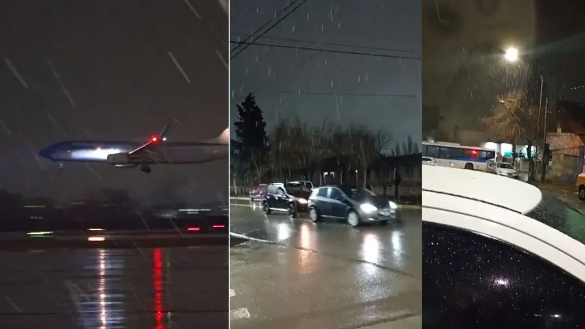 Alerta naranja por intensas lluvias y nevadas en la región patagónica