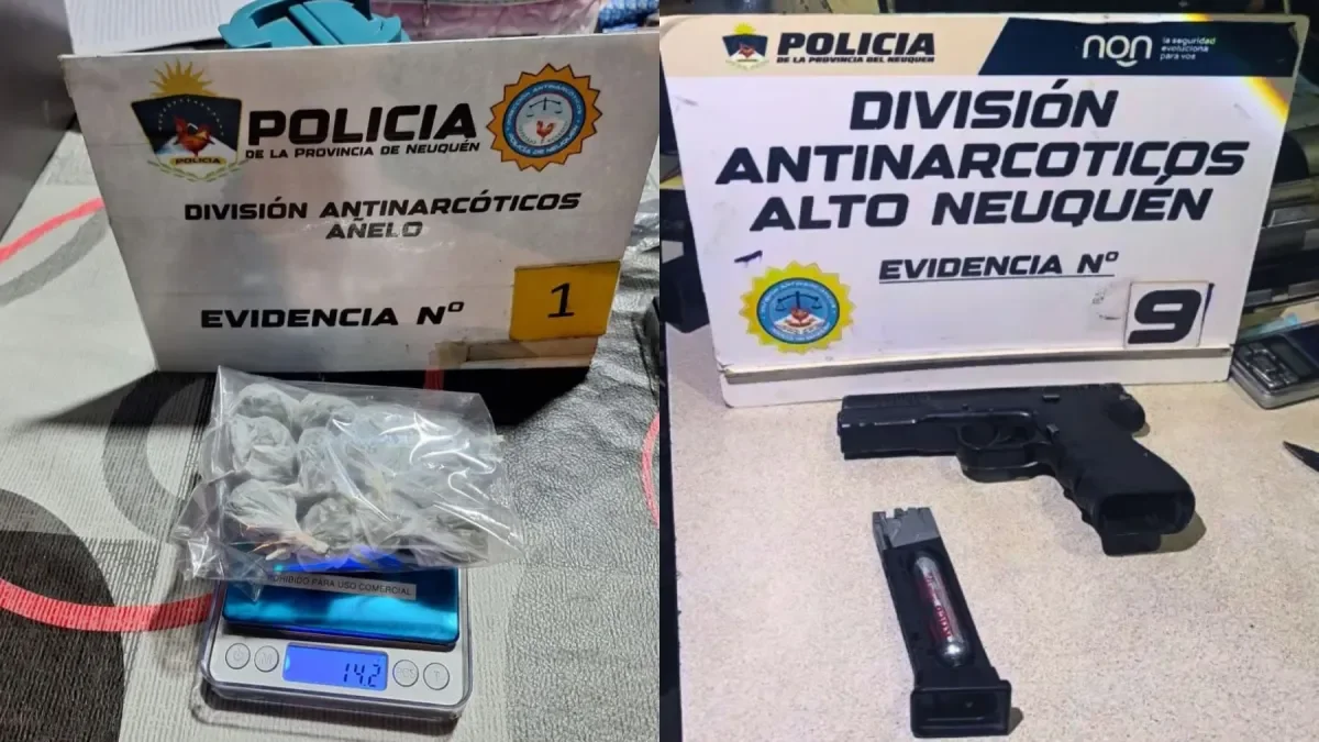 Allanamientos en Vaca Muerta: incautan drogas, $700.000 y 17 celulares en operativos contra el microtráfico