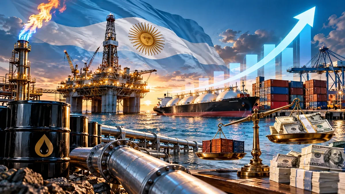Argentina logra un cambio histórico en la balanza comercial energética con exportaciones récord