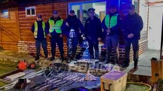 Atrapados con huevos de trucha en un control policial en Nahuel Huapi