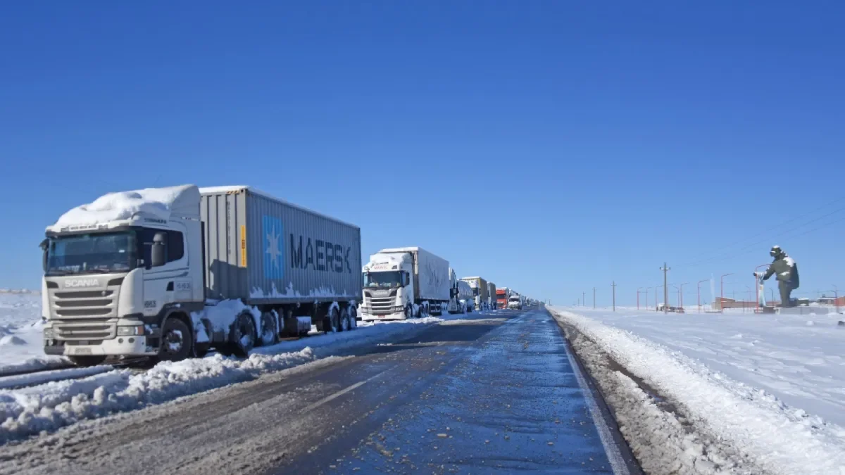 Camiones varados en Neuquén: Pino Hachado cerrado y la espera se prolonga