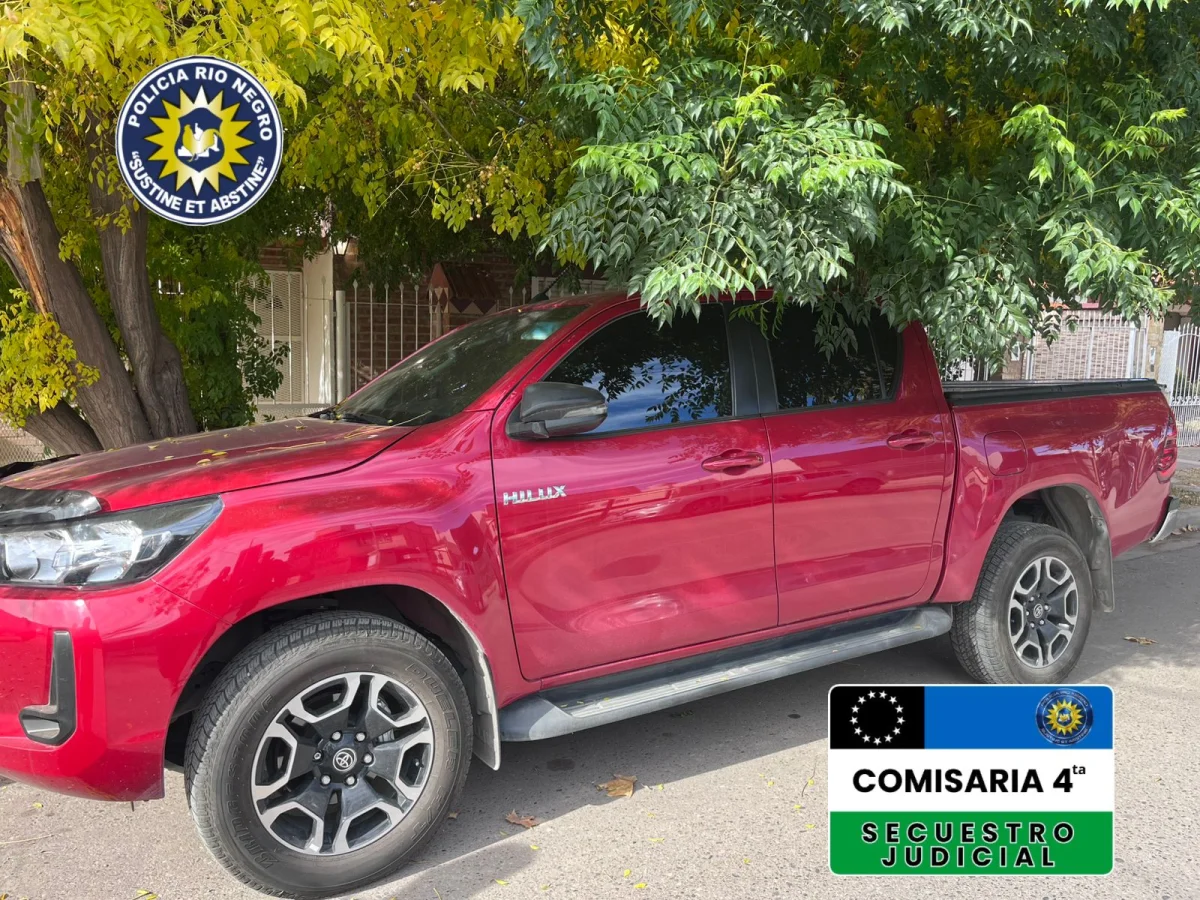 Camioneta robada en Neuquén es recuperada en Cipolletti por la policía