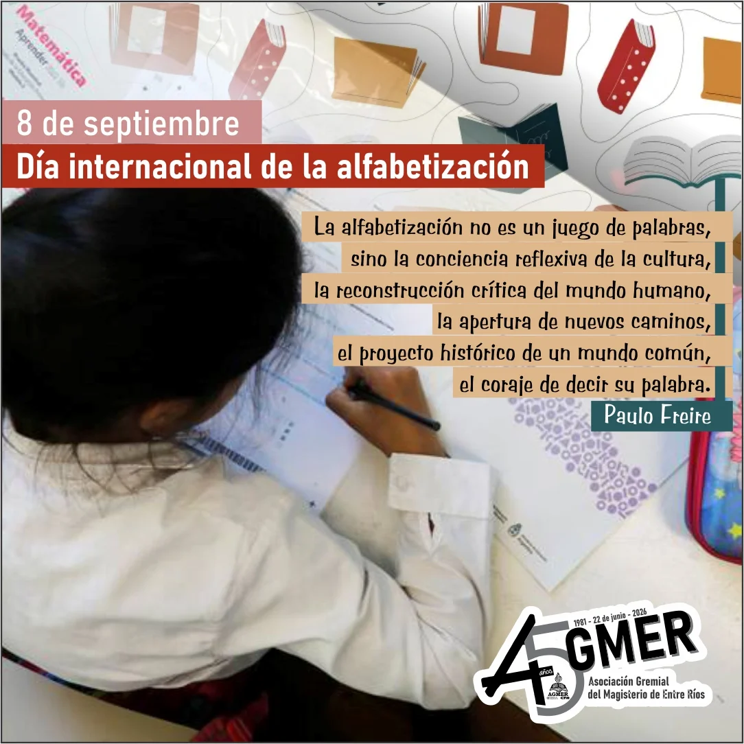 Celebraremos el Día Internacional de la Alfabetización con actividades en las escuelas