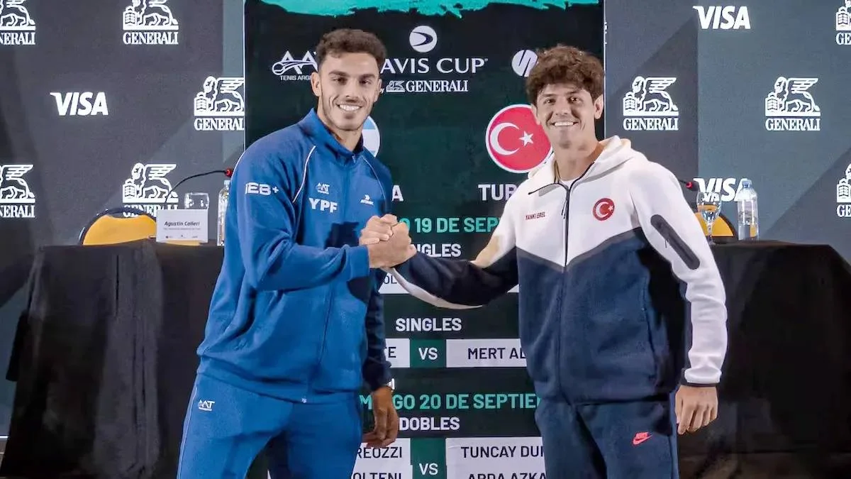 Cerúndolo inicia la serie de Copa Davis en Neuquén ante Turquía