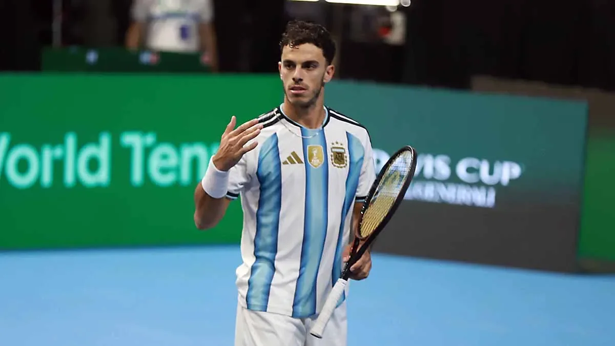 Cerúndolo se prepara para la Copa Davis con su última práctica en Buenos Aires