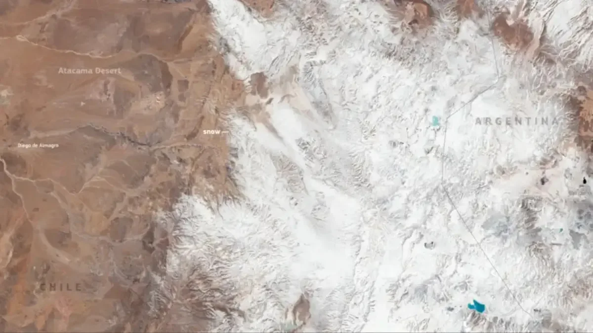 Chile enfrenta temperaturas mínimas históricas y nevadas inusuales este mes.