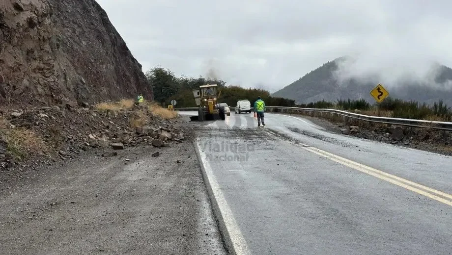 Condiciones extremas en la cordillera: derrumbes y nieve afectan la circulación vial