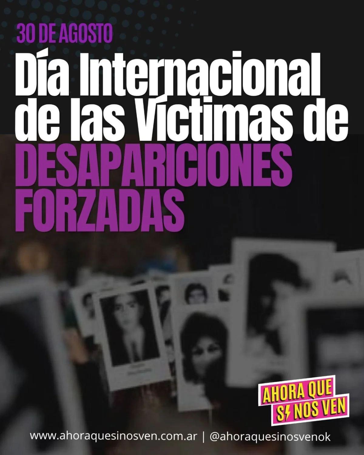 Conmemoración del Día Internacional de las Víctimas de Desapariciones Forzadas en Argentina
