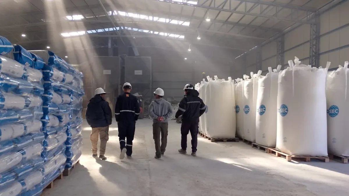 Controles ambientales en plantas de procesamiento de diatomita en Río Negro