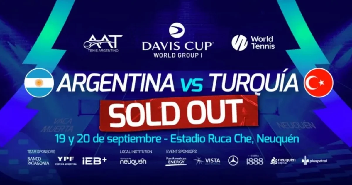 Copa Davis en Neuquén: un hito histórico con entradas completamente vendidas