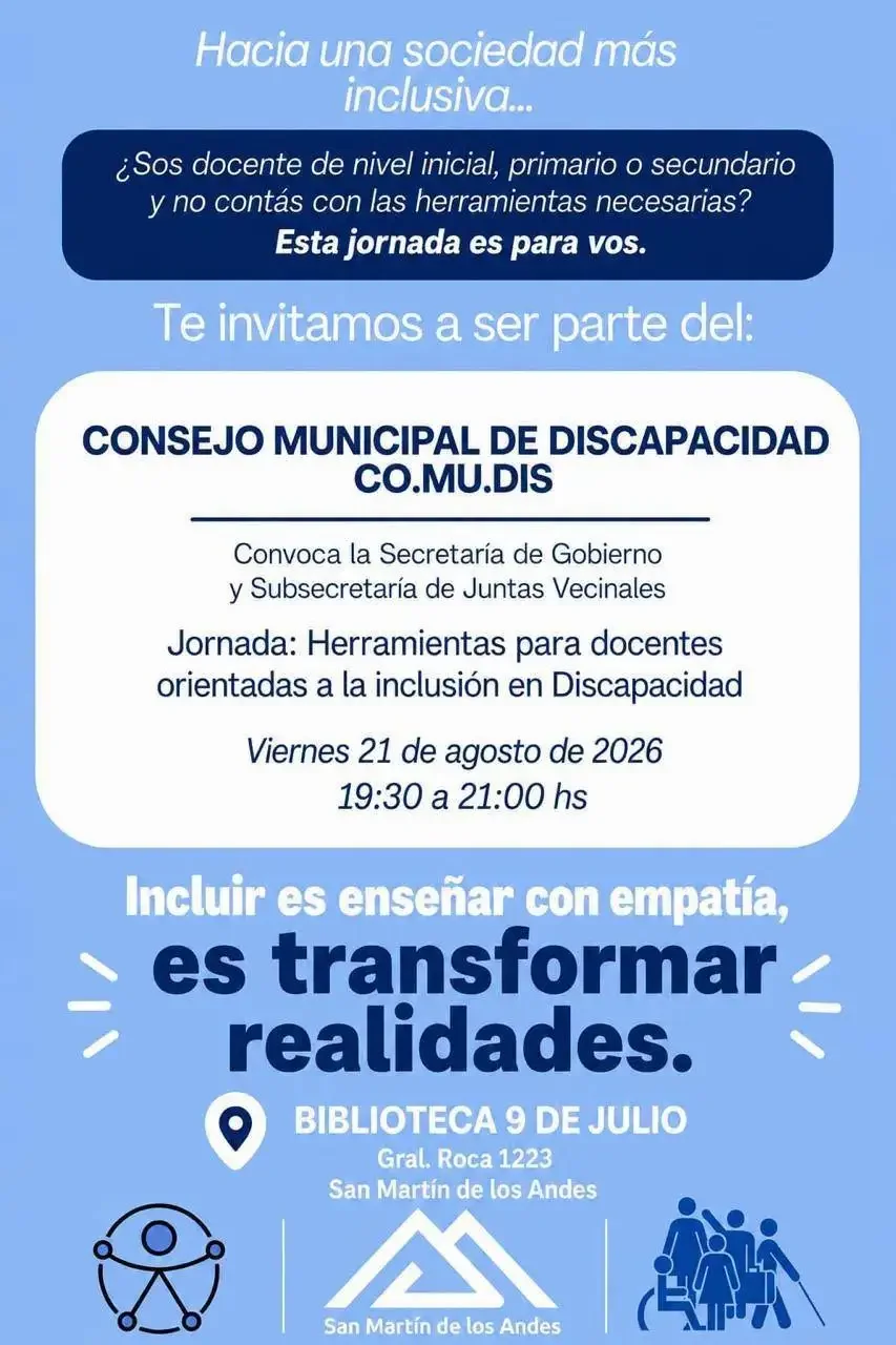 Docentes de Neuquén se reúnen para fortalecer la inclusión educativa