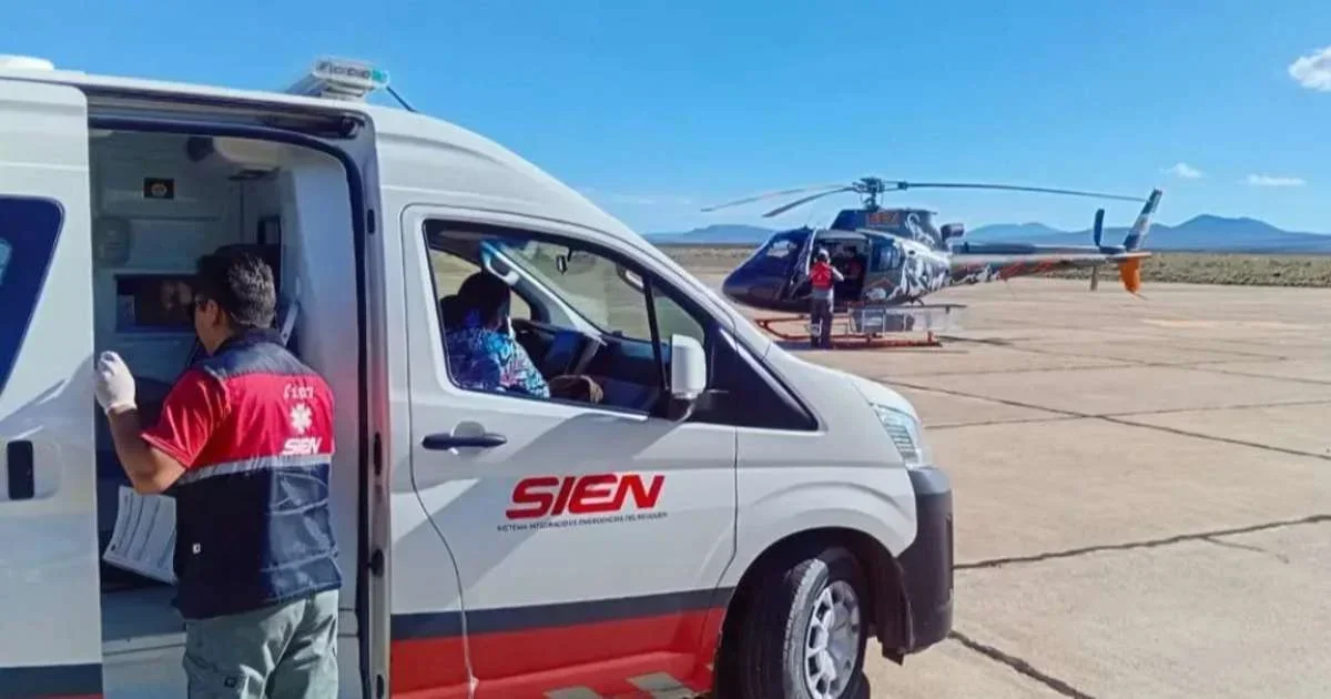Evacuación aérea en Zapala para urgencias médicas: atención especializada requerida