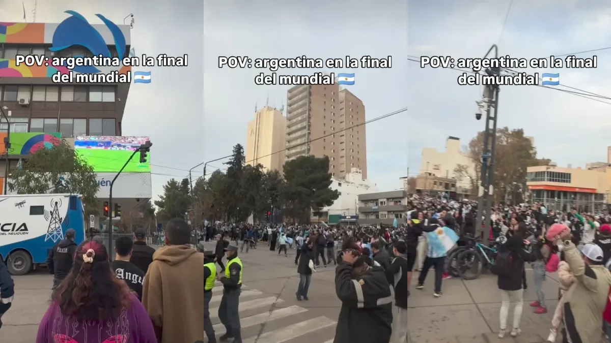 Festejos multitudinarios en Neuquén tras un gol que unió a la ciudad