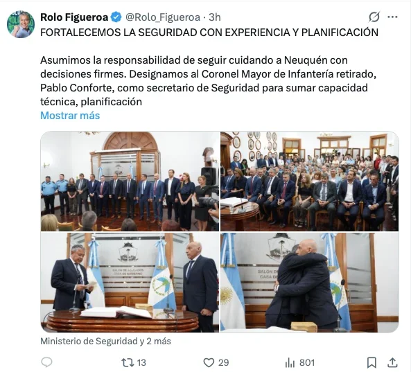 Figueroa reestructura su gabinete con un enfoque militar en la gestión actual