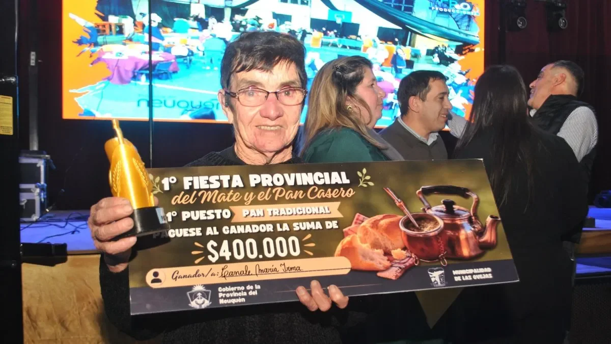 Irma, de 81 años, se consagra como la gran ganadora de la Fiesta del Mate en Las Ovejas