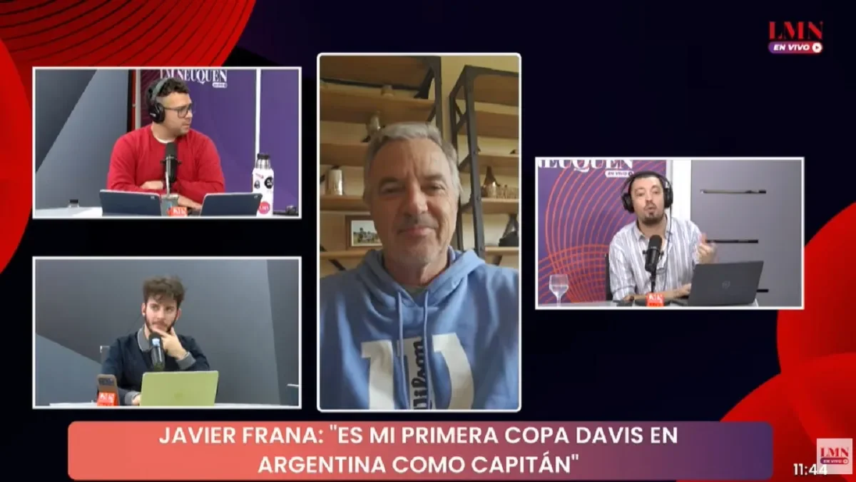 Javier Frana comparte su entusiasmo por la Copa Davis y su rol como capitán argentino