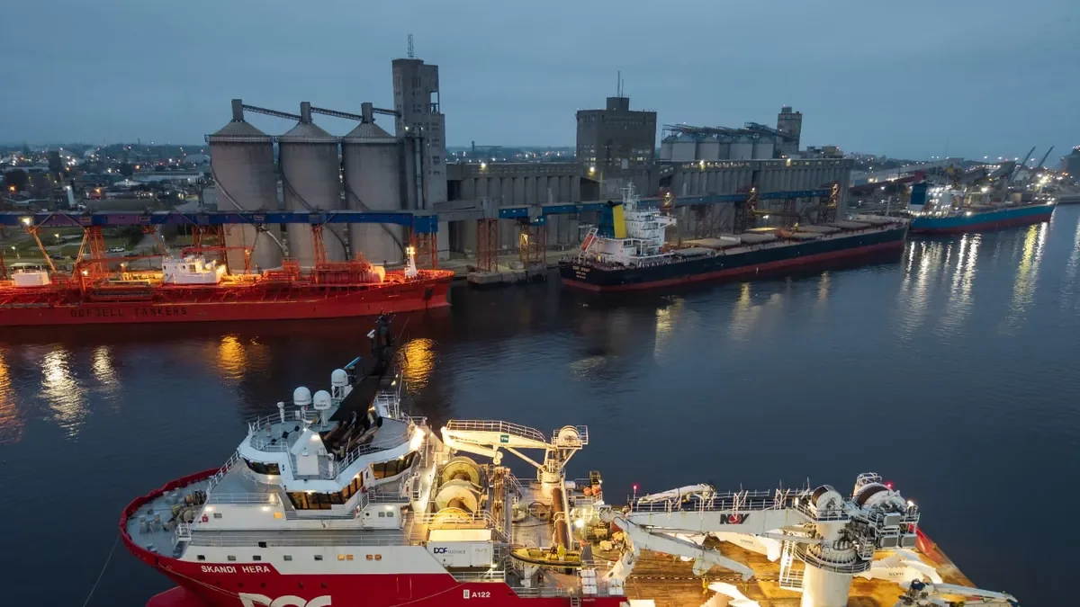 La compleja operación offshore de VMOS inicia frente a las costas de Río Negro