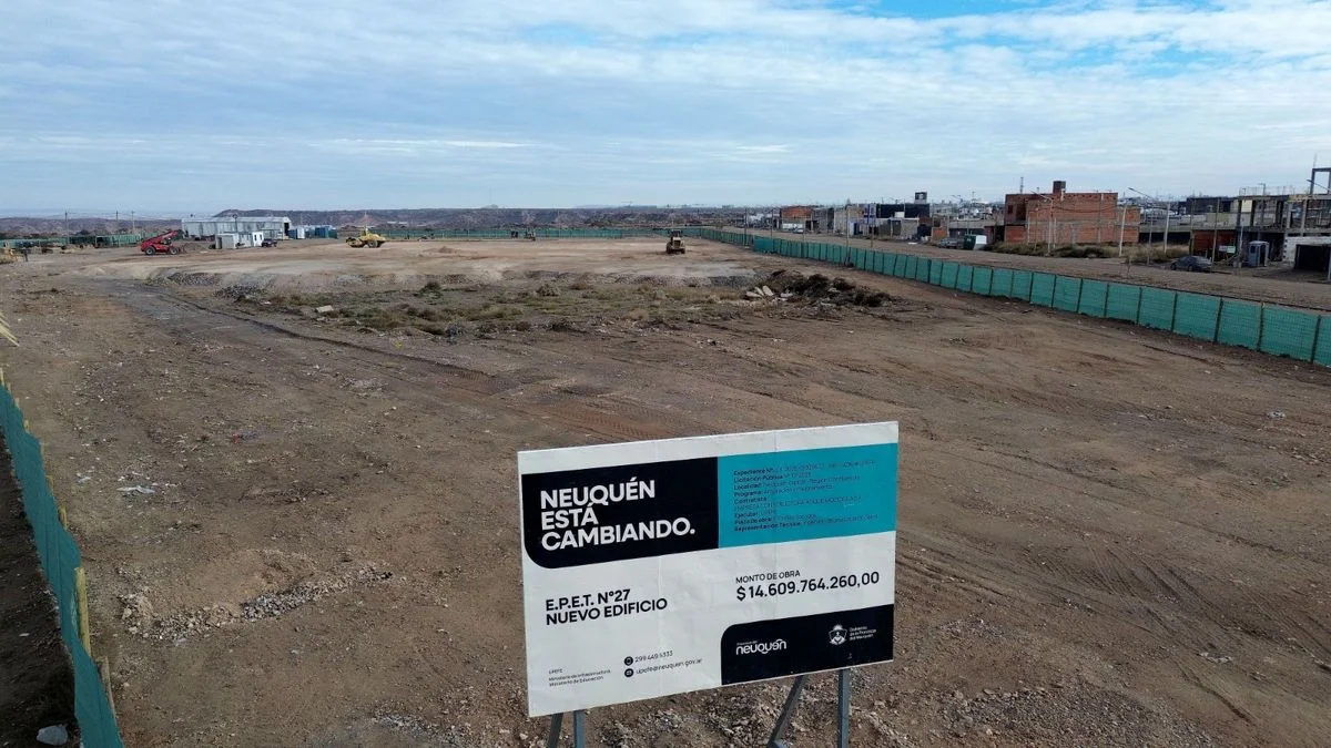 La EPET N° 27 de Neuquén capital inicia la construcción de su nuevo edificio