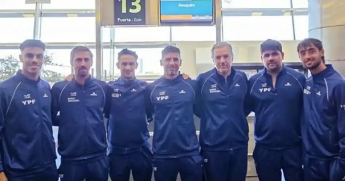 La selección argentina de tenis se prepara para la Copa Davis en Neuquén