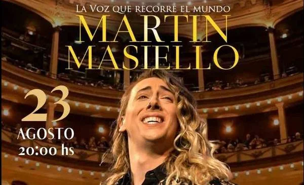 Martín Masiello se presenta en el Gran Plaza Teatro de Zapala este mes