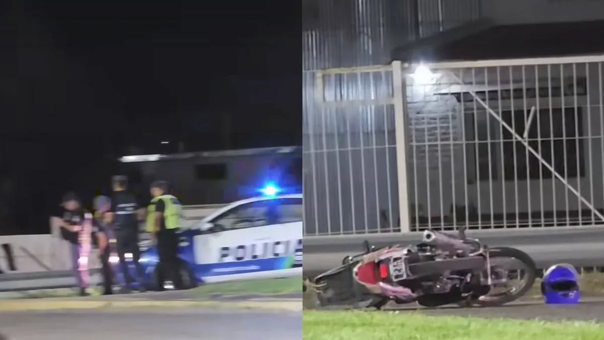 Motociclista hospitalizado tras grave accidente en Ruta 22 que complica el tránsito