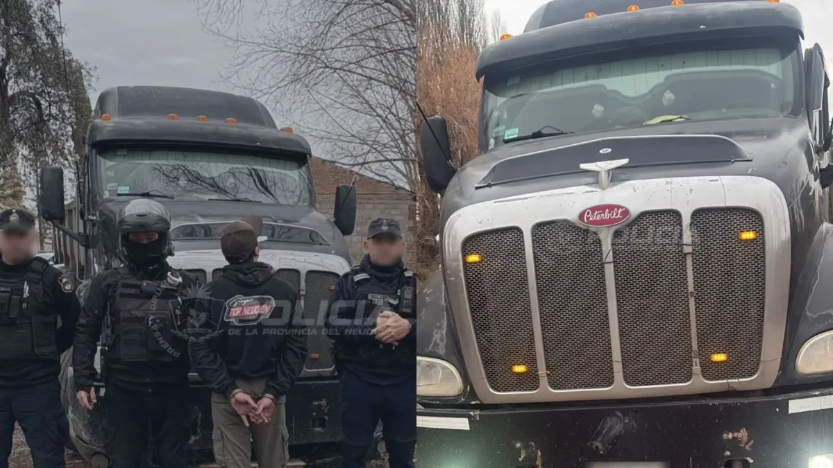 Operativo en Plottier: recuperan camión robado y arrestan al conductor por encubrimiento