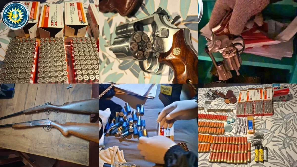 Operativo en Plottier y Cipolletti: secuestran armas y municiones en la región