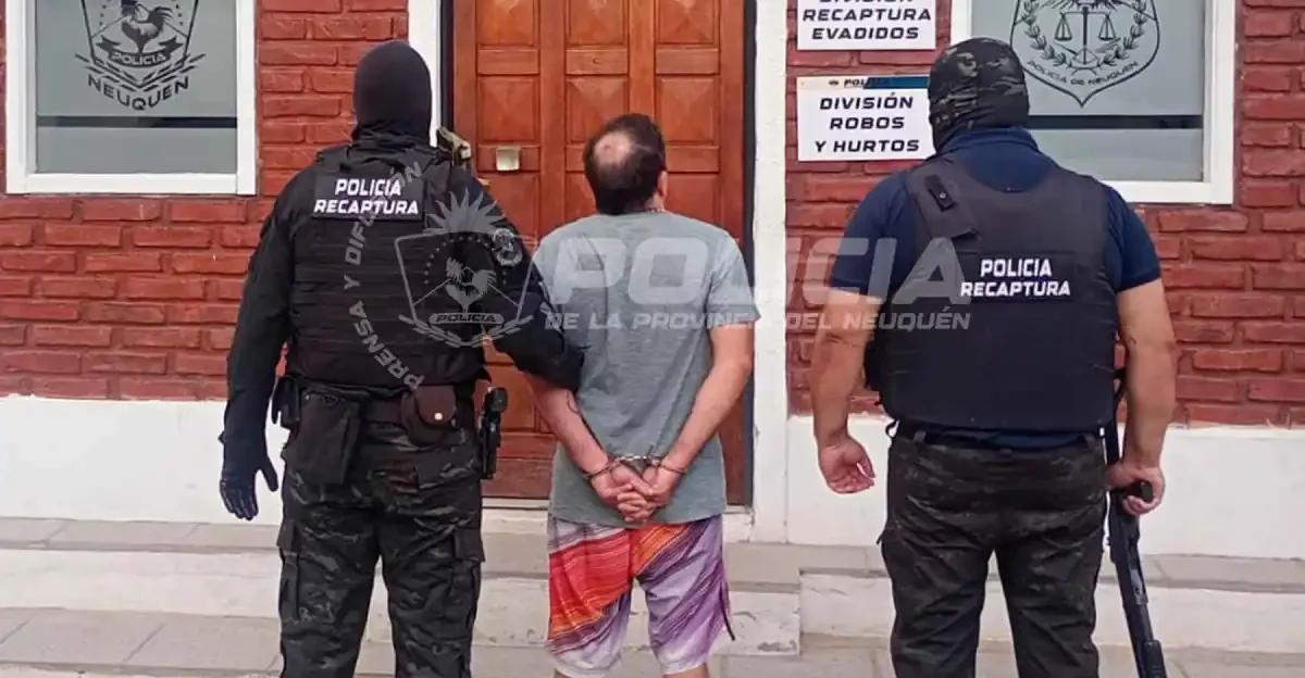 Recapturan a un evadido en Neuquén tras mes y medio de fuga