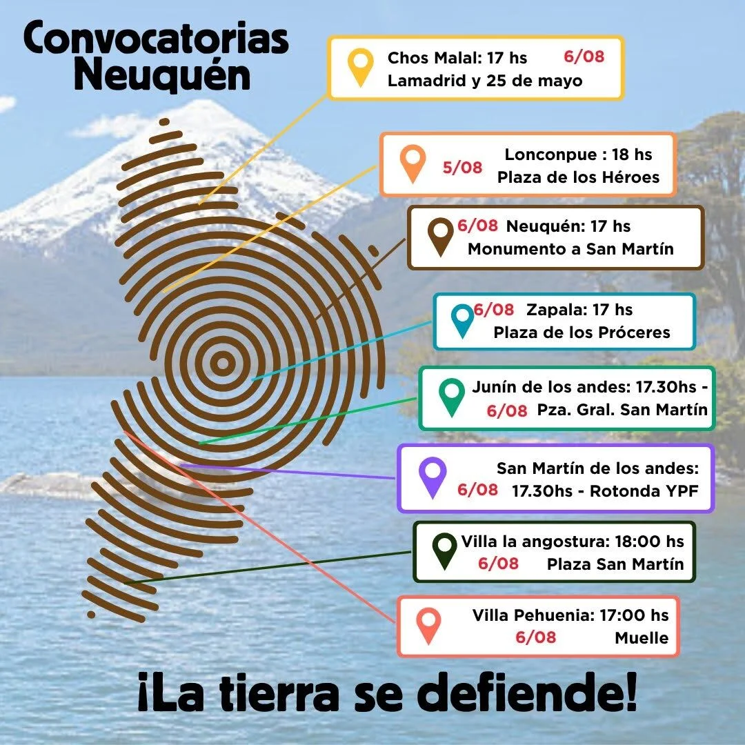 Rechazo masivo a la ley de tierras en Neuquén: voces Mapuche y no Mapuche se unen