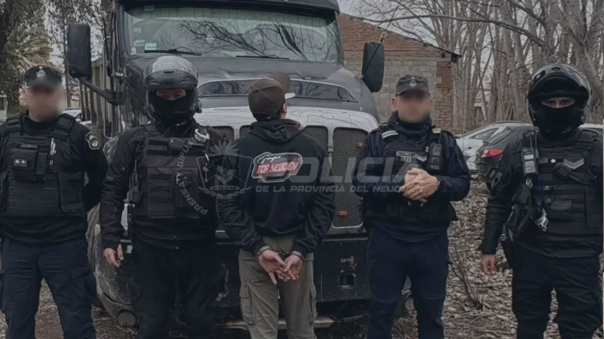 Recuperan camión robado y detienen a un joven en una operación policial