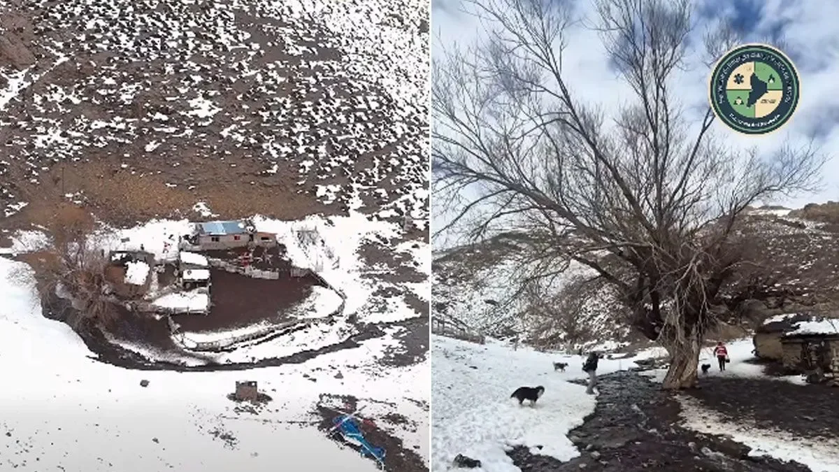 Rescate aéreo: ancianos aislados en alta montaña reciben asistencia inmediata