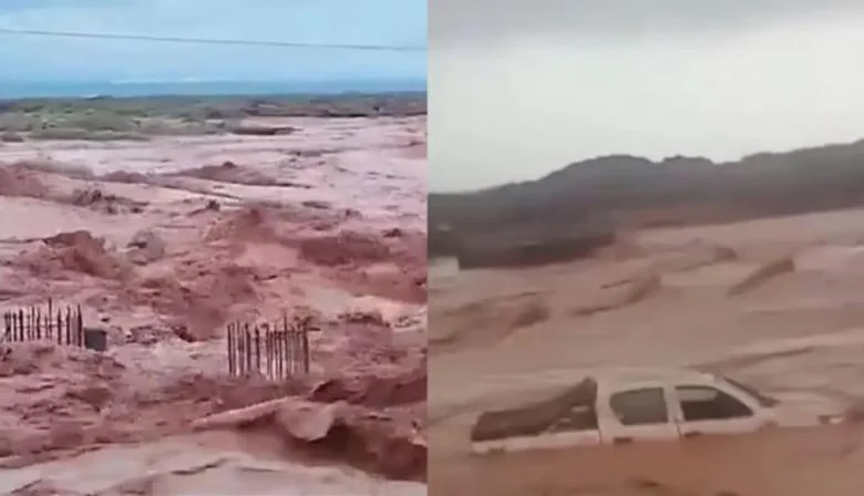 Rincón de los Sauces aislado por temporales y crecidas: alerta en Vaca Muerta