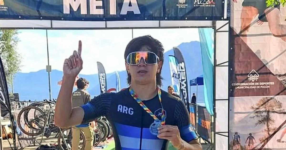 Rodrigo Serrano lleva el orgullo neuquino a las competencias de triatlón y atletismo