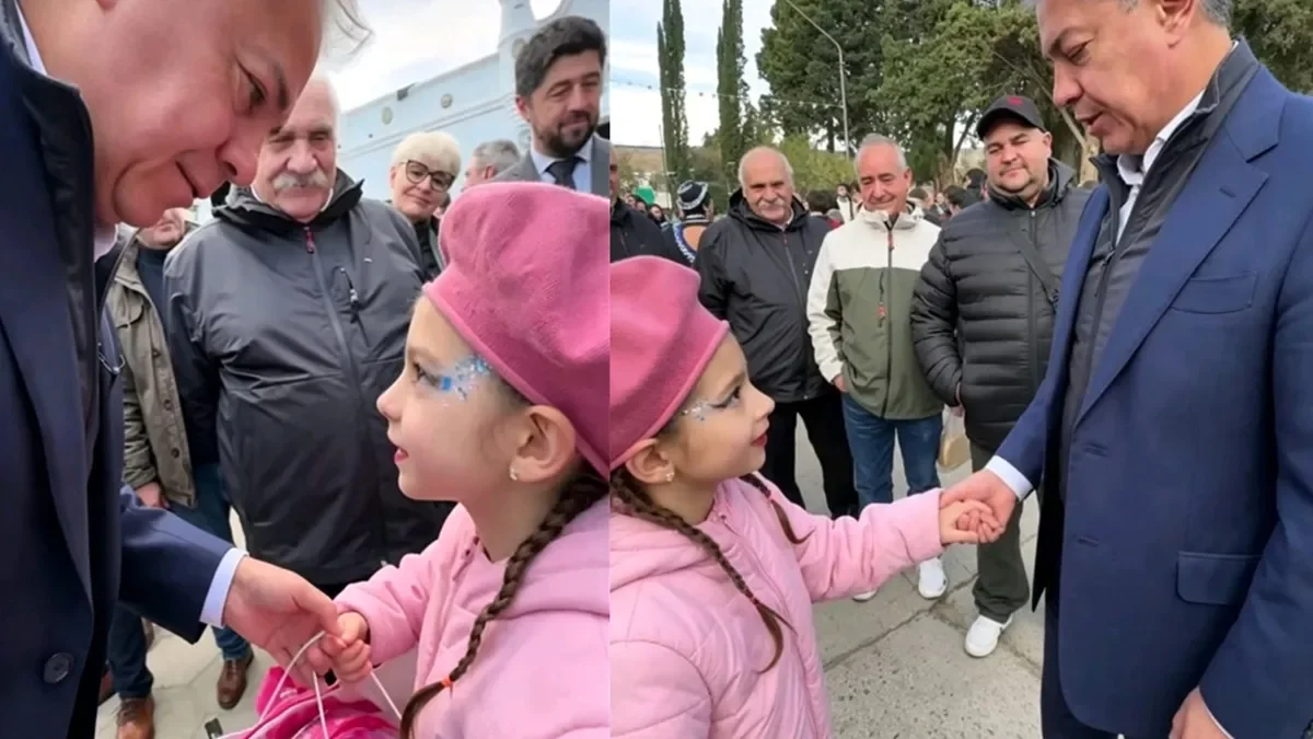 Rolando Figueroa hace realidad el sueño de una niña en el aniversario de Chos Malal