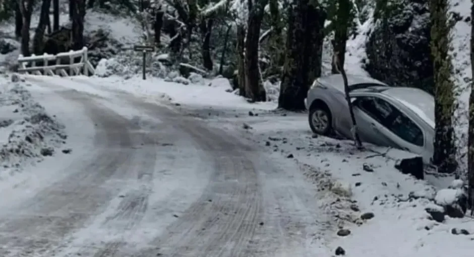 Turistas quedan varados en arroyo tras accidente en camino al Tronador