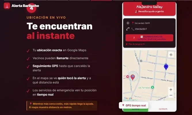 Un "botón de pánico" vecinal se expande para mejorar la seguridad en Bariloche