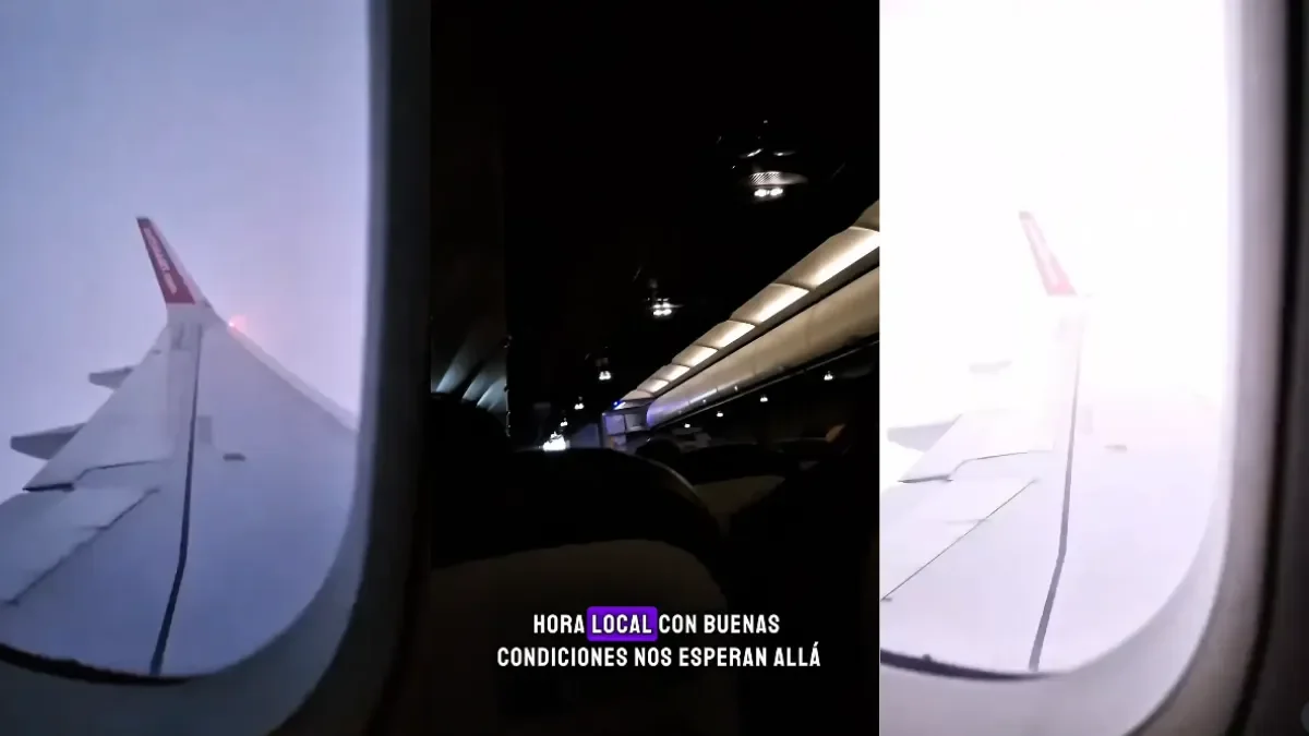 Vuelo desde Neuquén sorprendido por un rayo al aterrizar: impactante registro