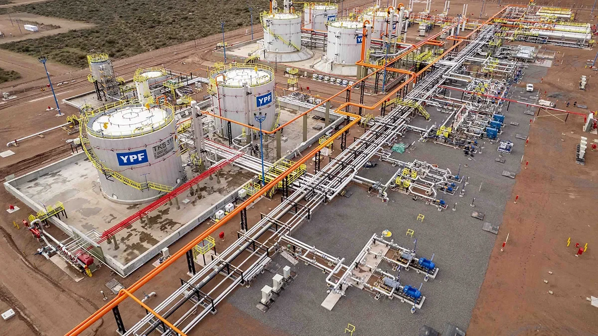 YPF impulsa el desarrollo del Hub Sur en Vaca Muerta con nueva planta